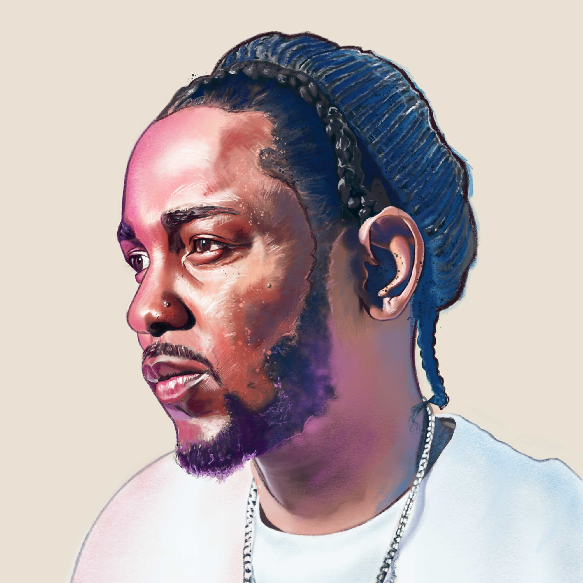 Kendrick Lamar - Handmade Illustration — Jon Frank