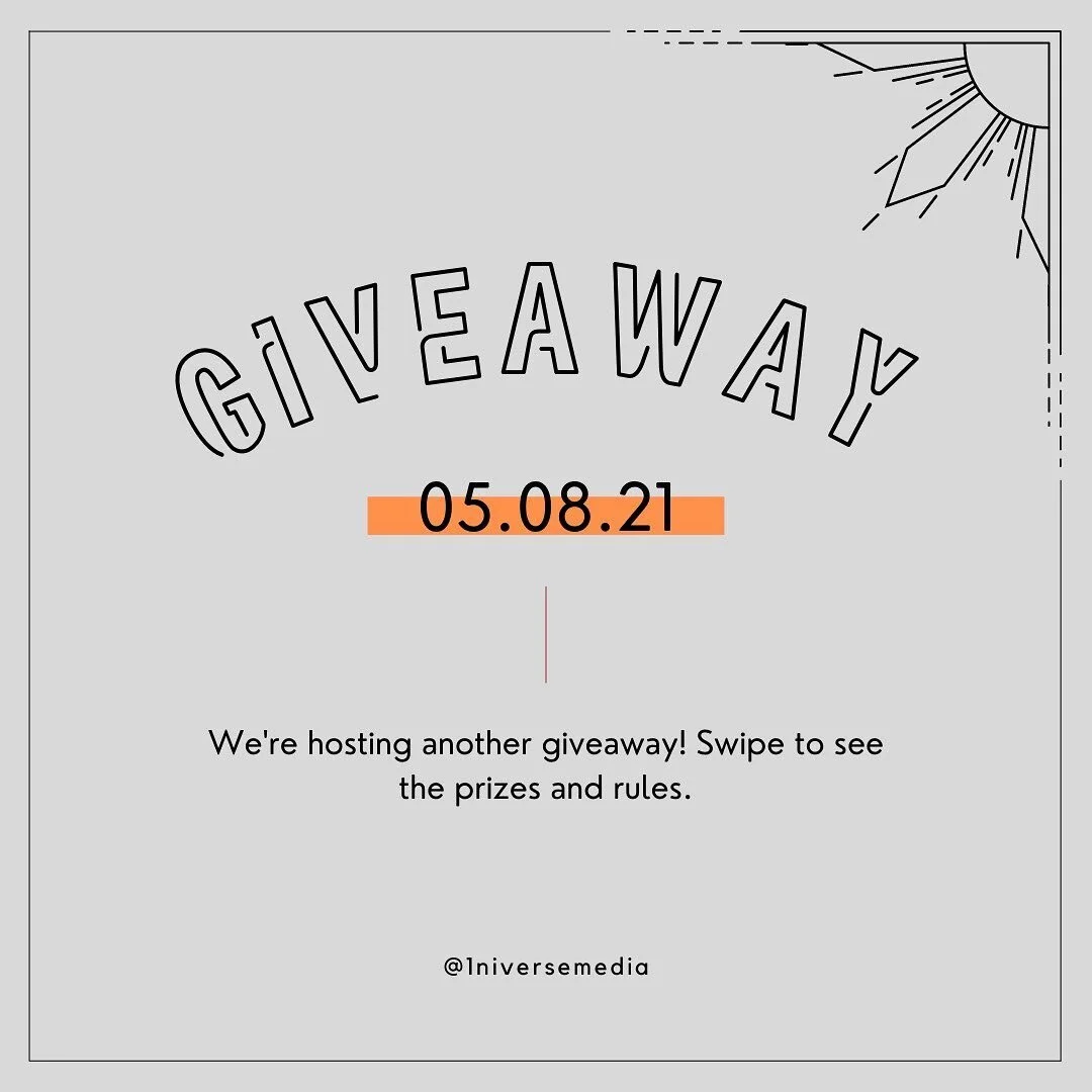 NEW GIVEAWAY! 🤫🤫

ENDS MAY 31ST!

Summer&rsquo;s right around the corner so we wanted to give back to you guys! Follow the rules to enter the giveaway.

1.) Follow @1niversemedia and like this post.
2.) Tag 2 friends in the comments section.

That&