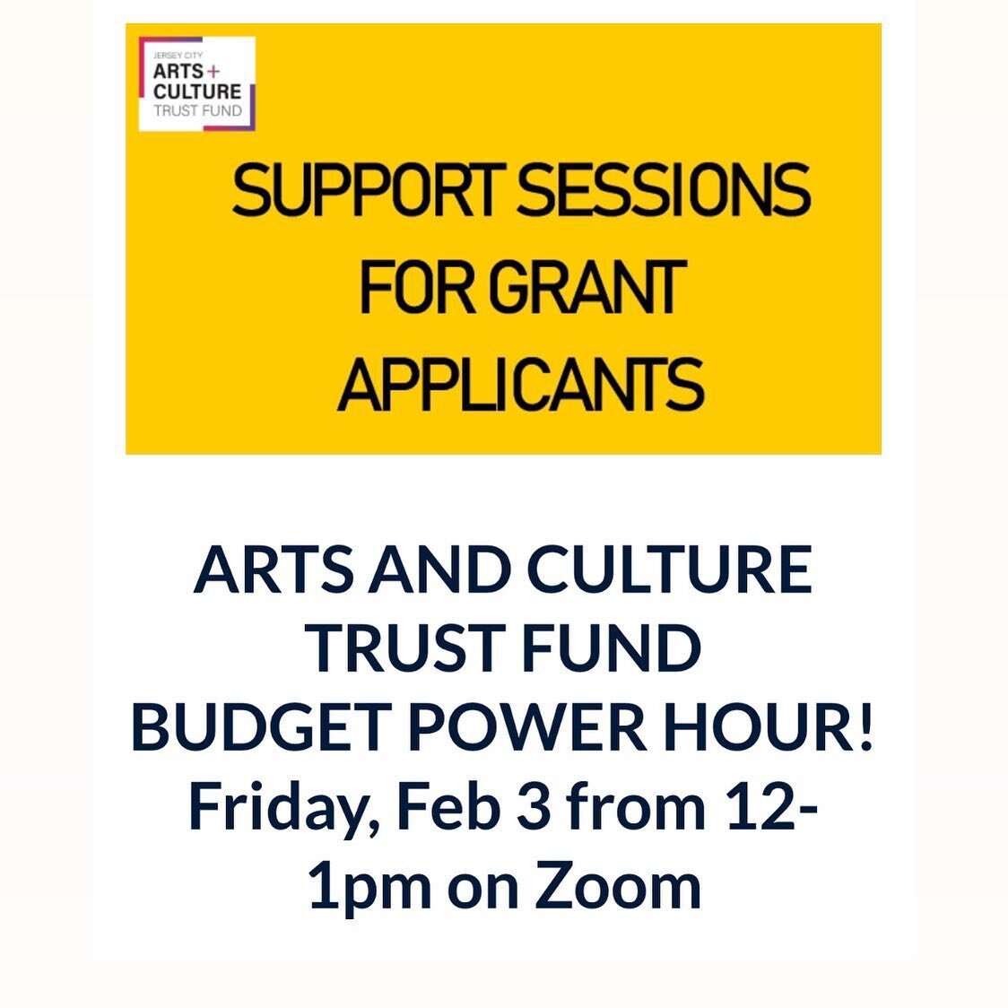 If you&rsquo;re considering applying for one of the organizational grants through the JC Arts &amp; Culture Trust there&rsquo;s an upcoming virtual info session to help. 

This session will walk applicants through the budget portion of the grant appl
