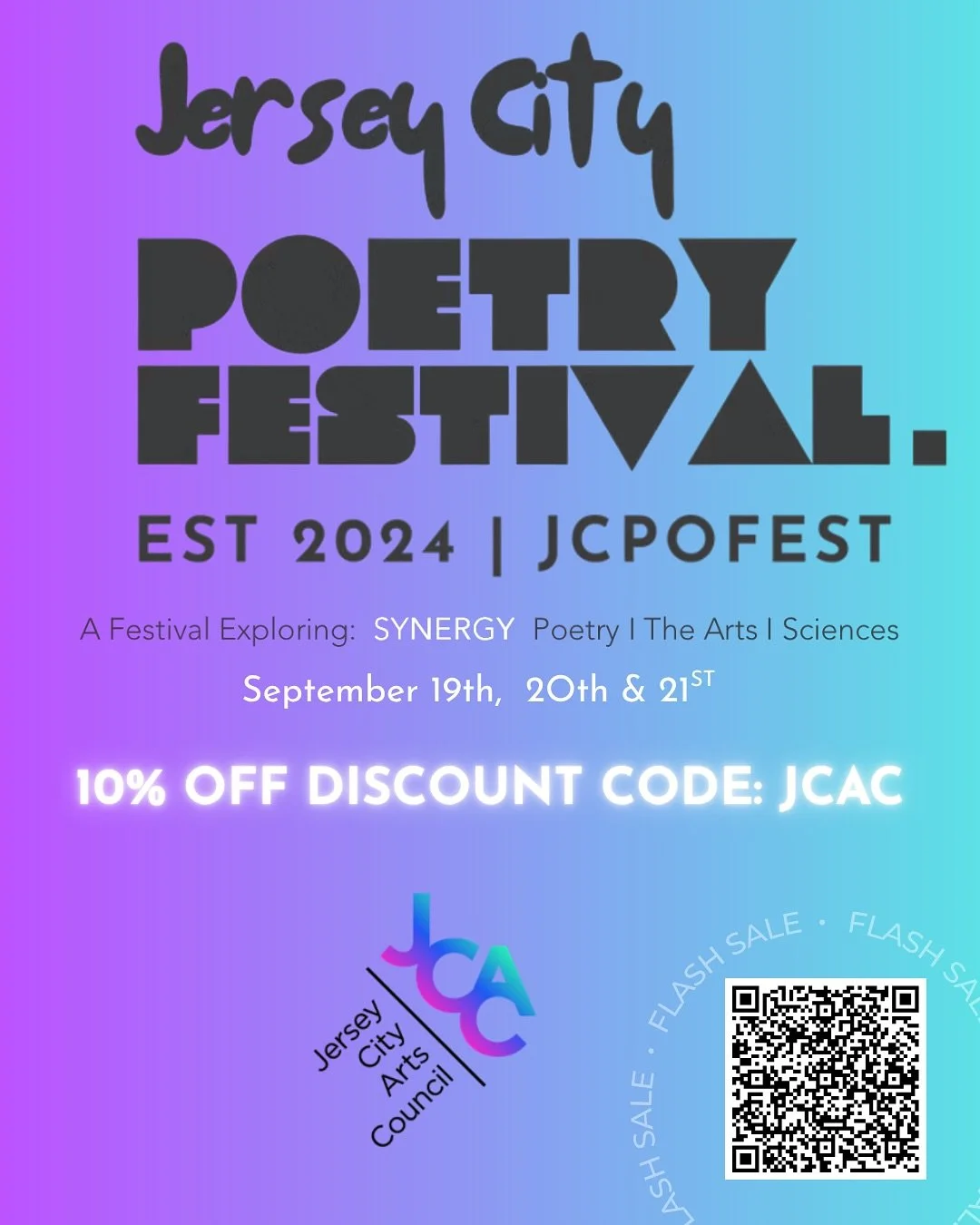 🎤Jersey City Arts Council is excited to partner with @jcpofest for the 2025 Jersey City Poetry Festival! Established in 2024, JCPOFEST is not just a festival—it is a homecoming of voices, a gathering of questions, a place where poetry shakes h
