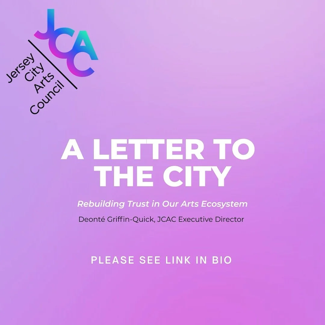 Trust is the foundation of a strong arts ecosystem. 🤝
In this latest blog, JCAC Executive Director, Deont&eacute;, explores what it means to rebuild trust in Jersey City&rsquo;s arts community&mdash;and how transparency, listening, capacity, and ali