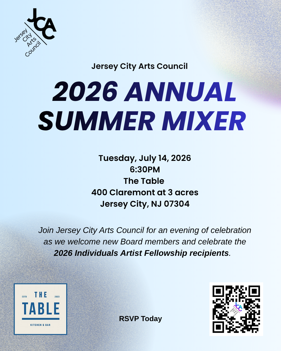 Jersey City Arts Council 2026 Summer Mixer