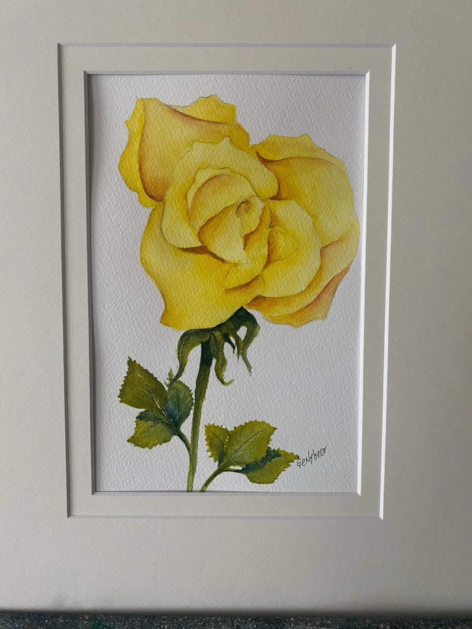Yellow Rose Watercolor w/ Jim Gensheer — Gracie Lane