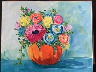 9/19/24 Flowers in a Pumpkin