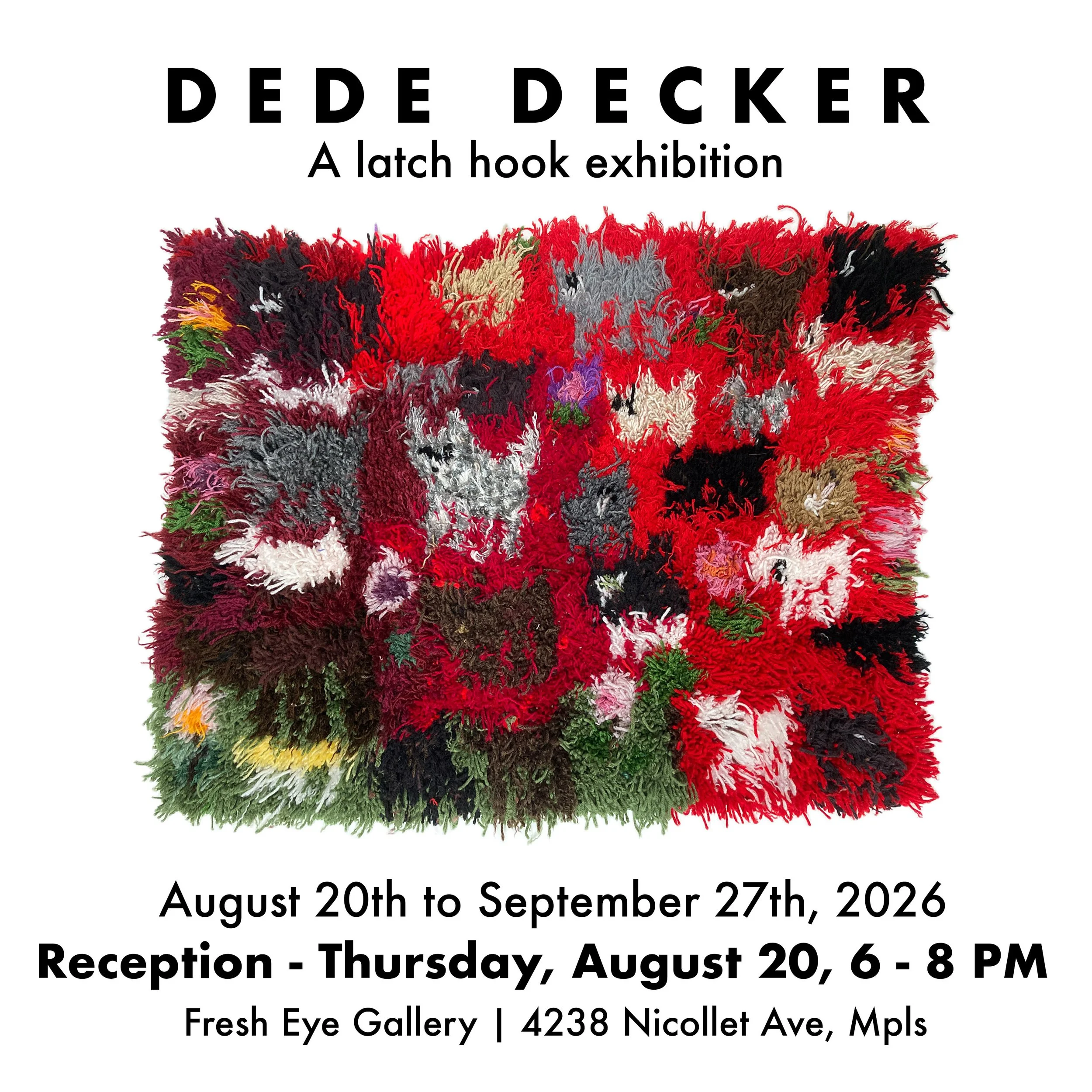 DEDE DECKER : A latch hook exhibition
