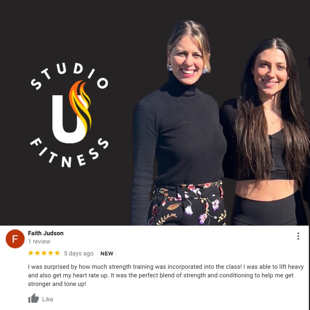 Experience StudioU Fitness and Be The Best U!

www.StudioUFitness.com