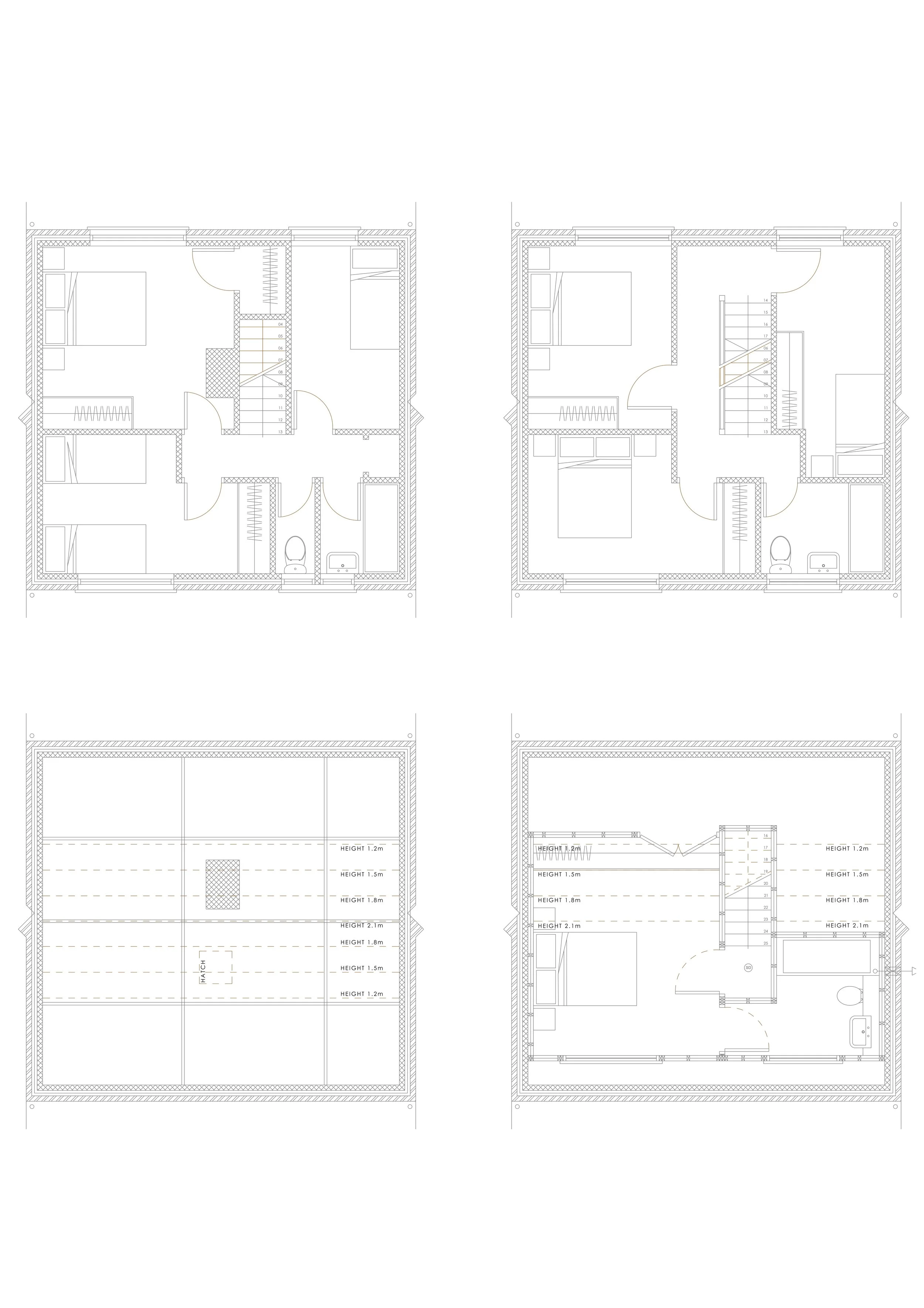 Architectural Drawings of Existing and Proposed Floor Plan