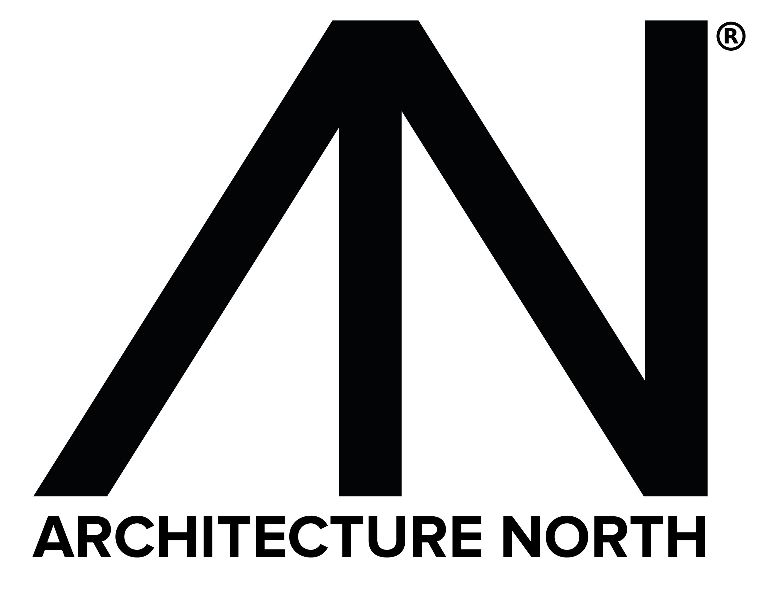 Black stylized letter 'A' and 'N' with the text 'ARCHITECTURE NORTH' below, on a white background.