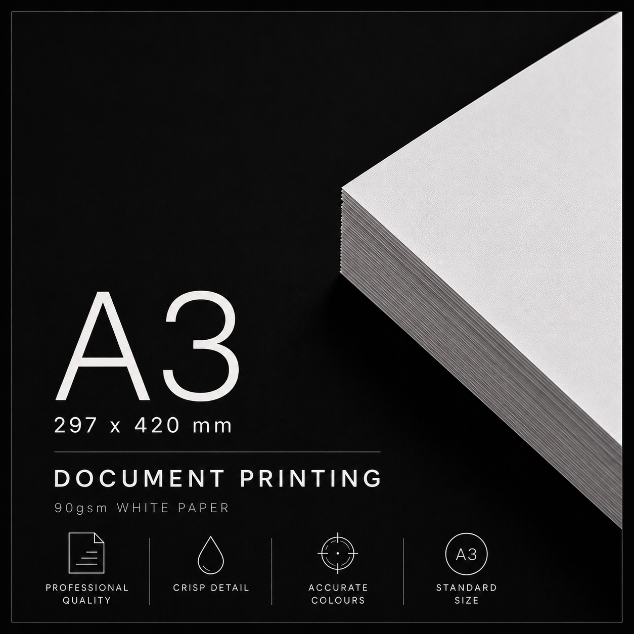 A3 Document Printing – 90gsm