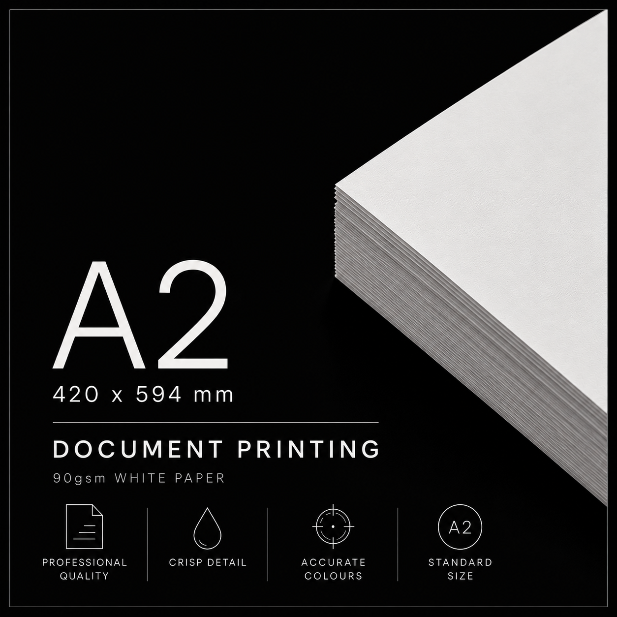 A2 Document Printing – 90gsm