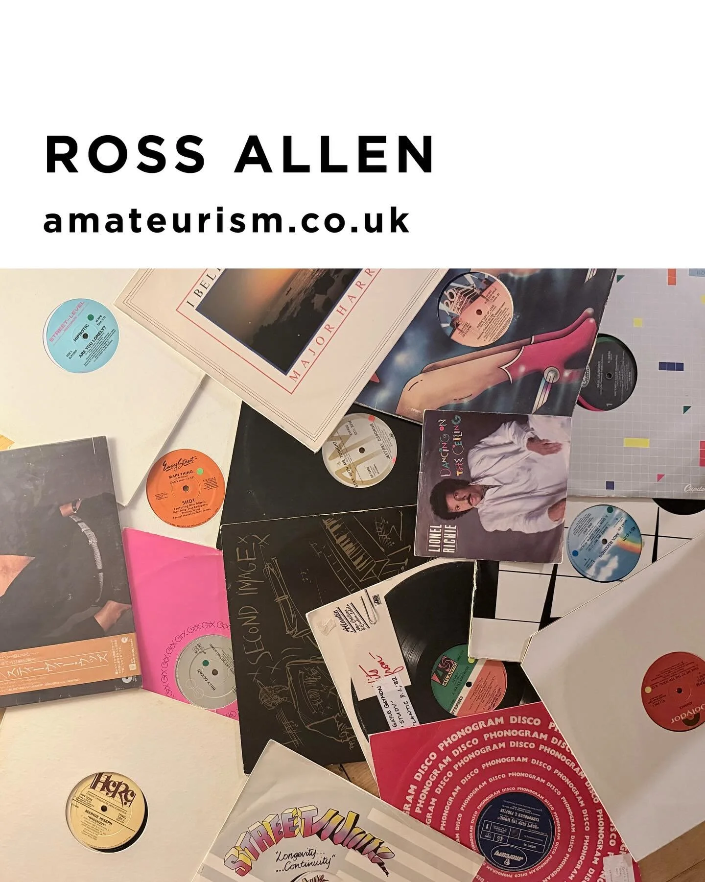 Ross Allen | 16:00-17:30

Giving a warm Amateurism welcome to Mr Ross Allen, who&rsquo;s making his debut on our airwaves today. That said, he&rsquo;s certainly no stranger to radio, having dedicated musch of his life to the scene and broadcasting. 
