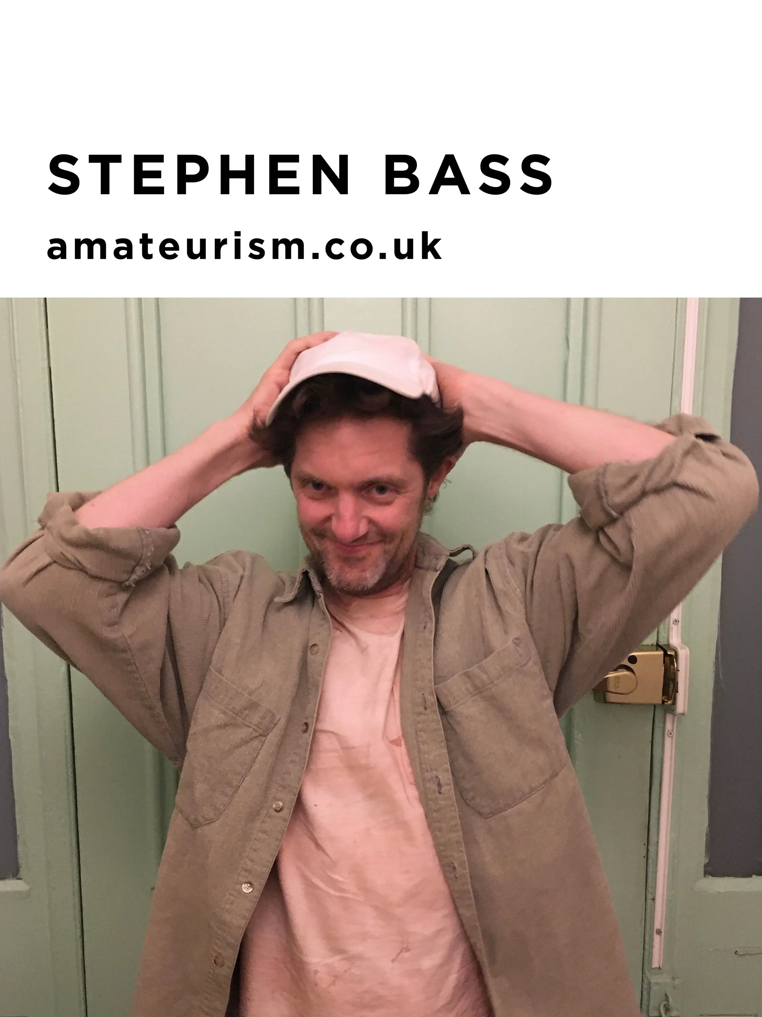 Stephen Bass | 21:15-22:45

Long-time collaborator and friend of Amateurism, we&rsquo;re delighted to welcome Stephen Bass back to close our Wednesday schedule this evening. 

And in his own words, this is &ldquo;a selection of recent finds and favou