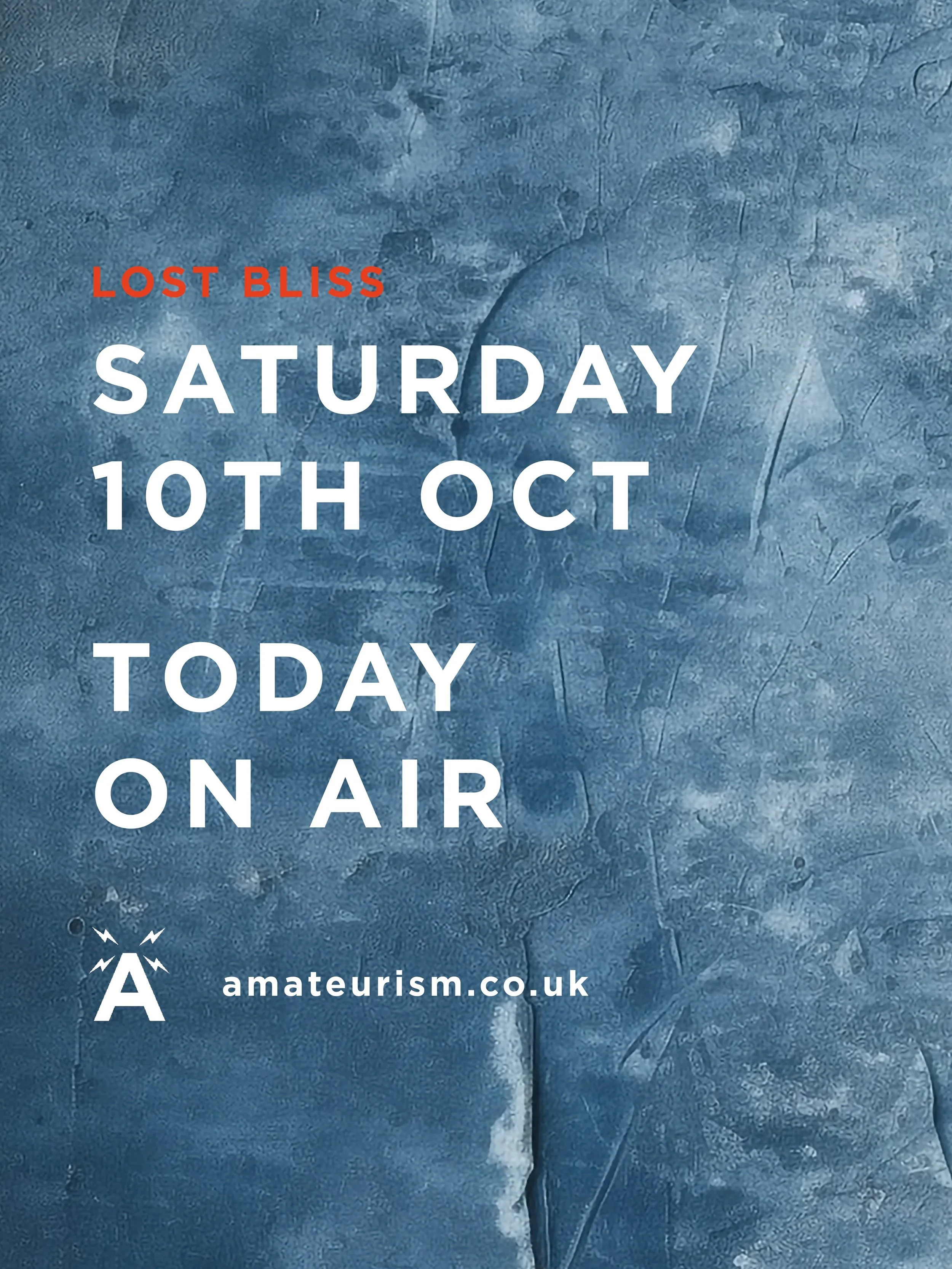 Lost Bliss | Day 4 | Saturday 10th October

We really hope you&rsquo;ve been able to join us for some (or all!) of the past three days of LOST BLISS, as it&rsquo;s been quite the ride so far &ndash;&nbsp;and either way, there&rsquo;s so much more sti