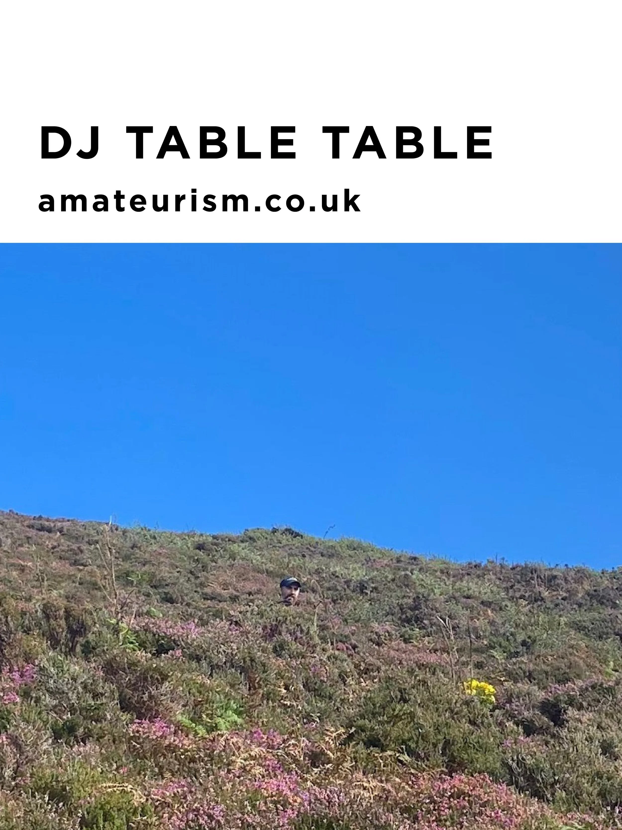 18:45-20:15: dj table table

dj table table lives in Glasgow, he is famous for being friends with Aymen.

He has run the Healthy parties for the last 10 plus years. 

He currently hosts the monthly Lush Life show on Glasgow&rsquo;s Clyde Built Radio.