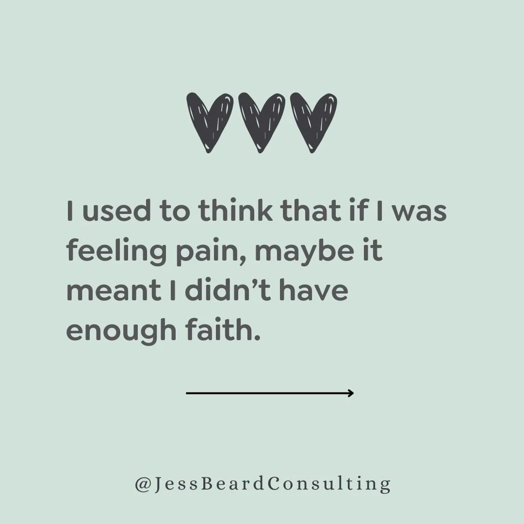 Can you relate to this? If I just trusted God more then I wouldn&rsquo;t feel sadness, pain, grief, or anxiety? That was my story for so long. Until I learned&hellip; 

Feeling isn&rsquo;t failing. Feeling is human. I am allowed to be a human. 

If y