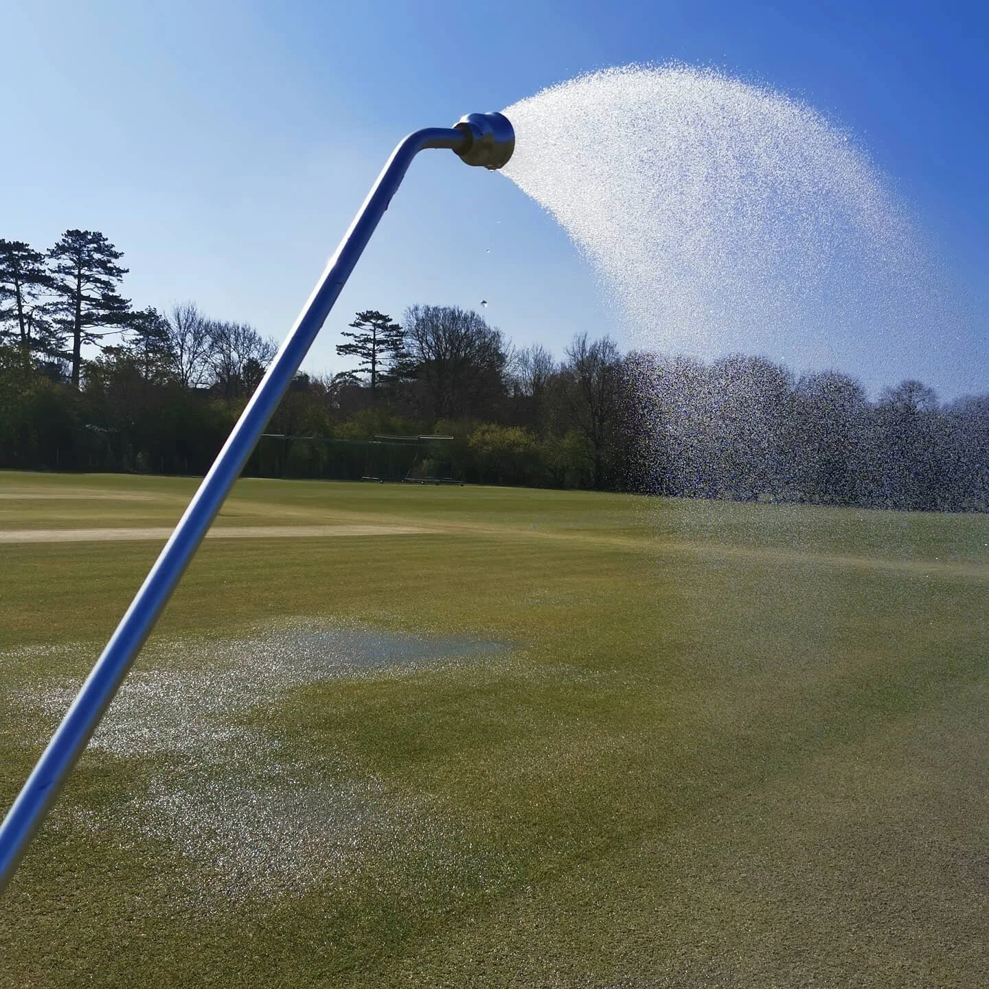 Watering the square in April and hoping for some much needed rain after the weekend.
.
.
.
#cricketground #cricketsquare #kentleague #kentcricket #tonbridgecricket #tonbridge #localcricket #groundsman