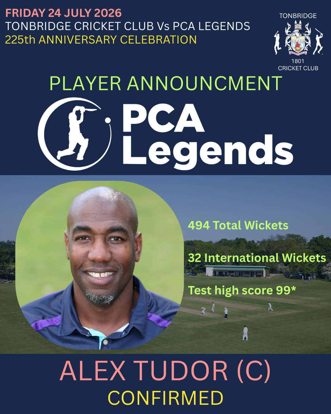 Alex Tudor Confirmed