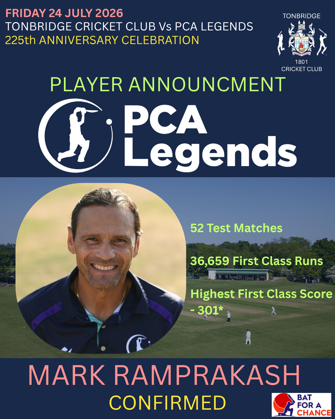 Ramprakash Confirmed