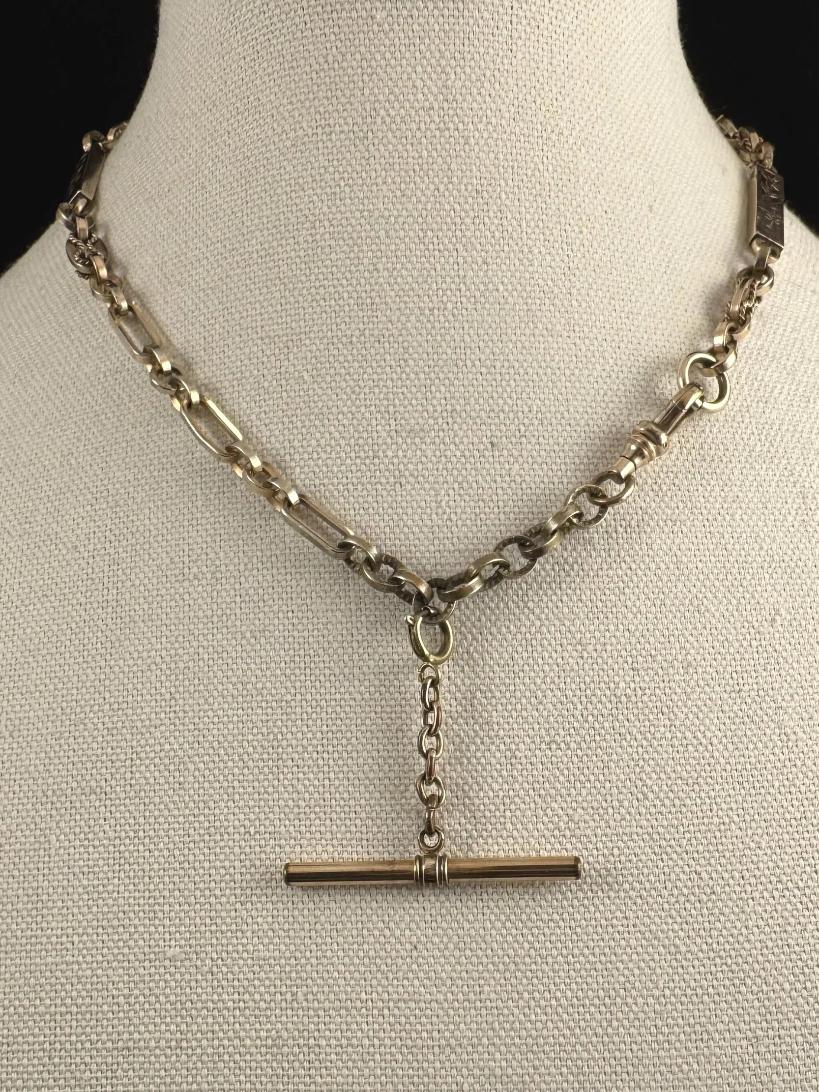 Chunky Intricate Gold Watch Chain Necklace