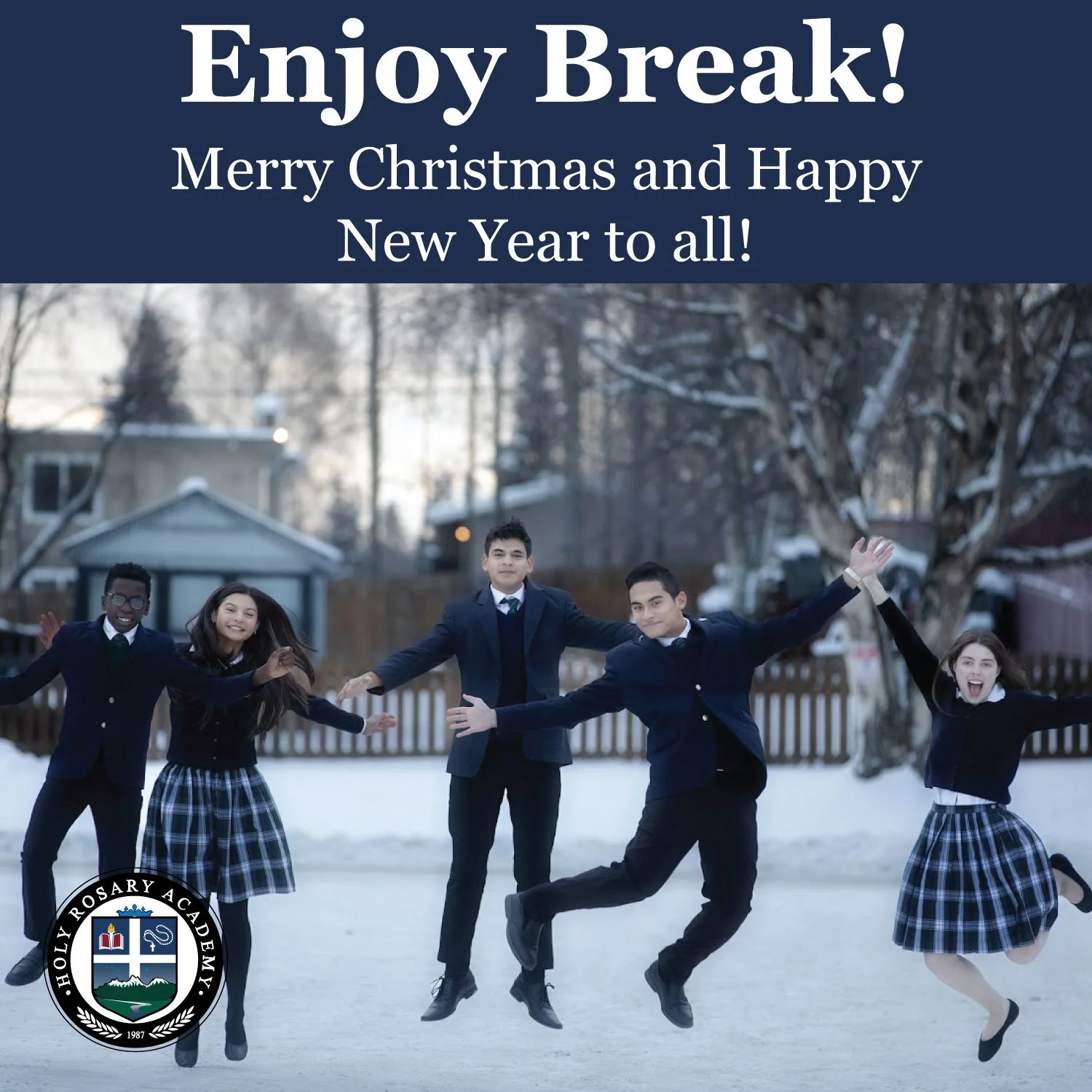 Enjoy Christmas break! We wish our students, donors, families, teachers, staff, religious, and community members a Merry Christmas and Happy New Year!