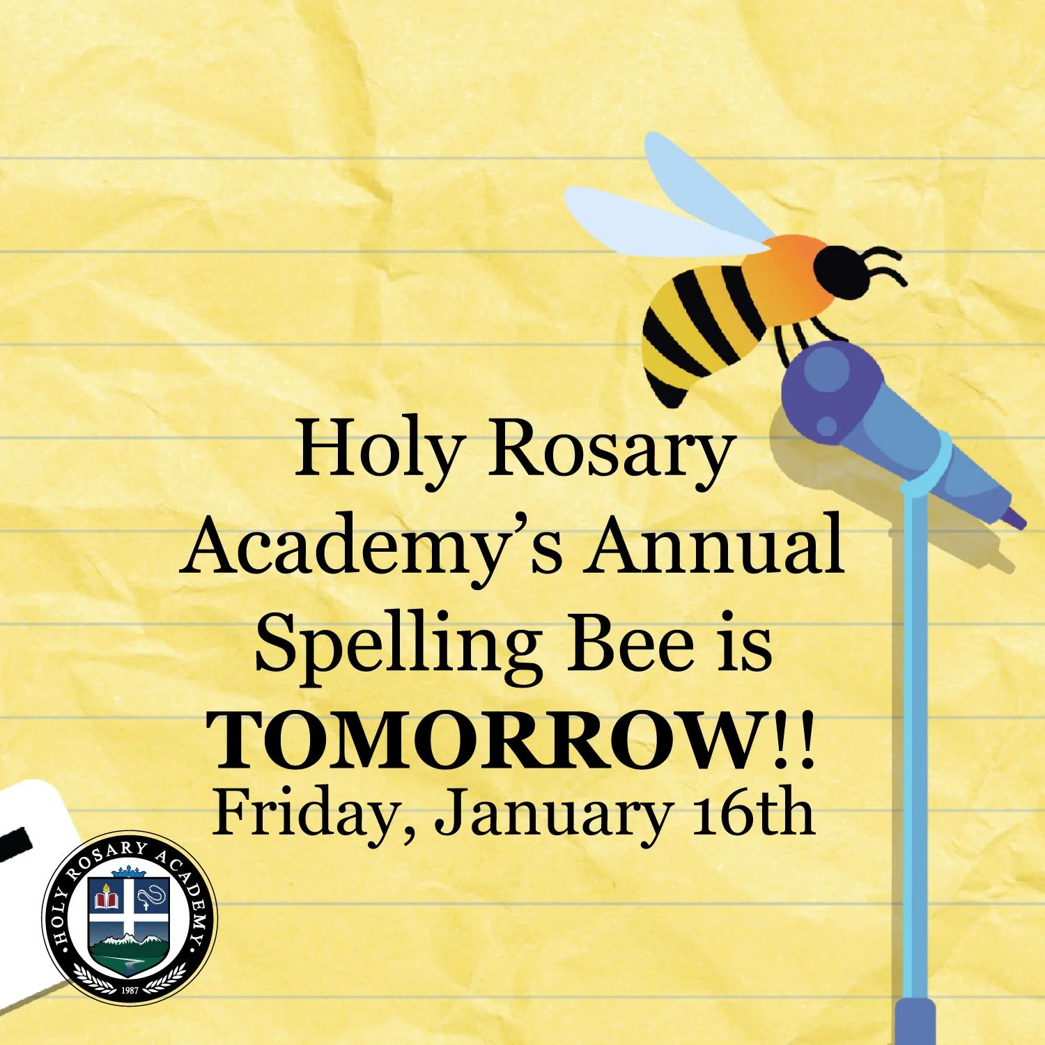 Our students take the stage tomorrow to show off their spelling skills! We can&rsquo;t wait to cheer them on as they spell their way to victory&mdash;good luck to all our amazing spellers!
#SpellingBee #StudentSpotlight #AcademicExcellence