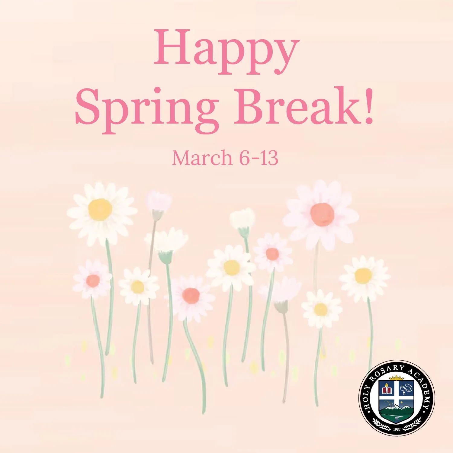 Happy Spring Break! Enjoy the time off!
#Spring #SpringBreak #Break #TimeOff