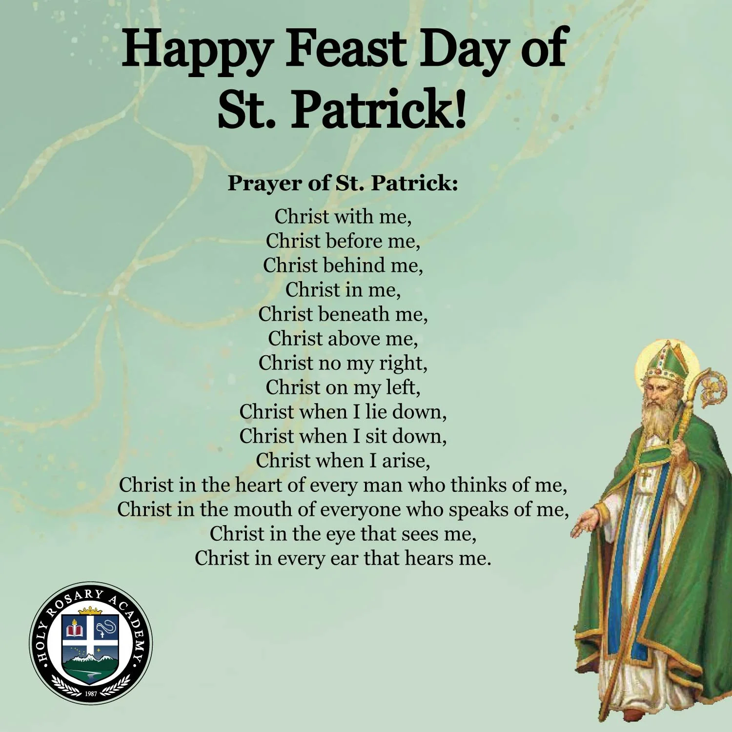 Happy St. Patrick&rsquo;s Day!
#StPatrick #StPatricksDay #FeastDay