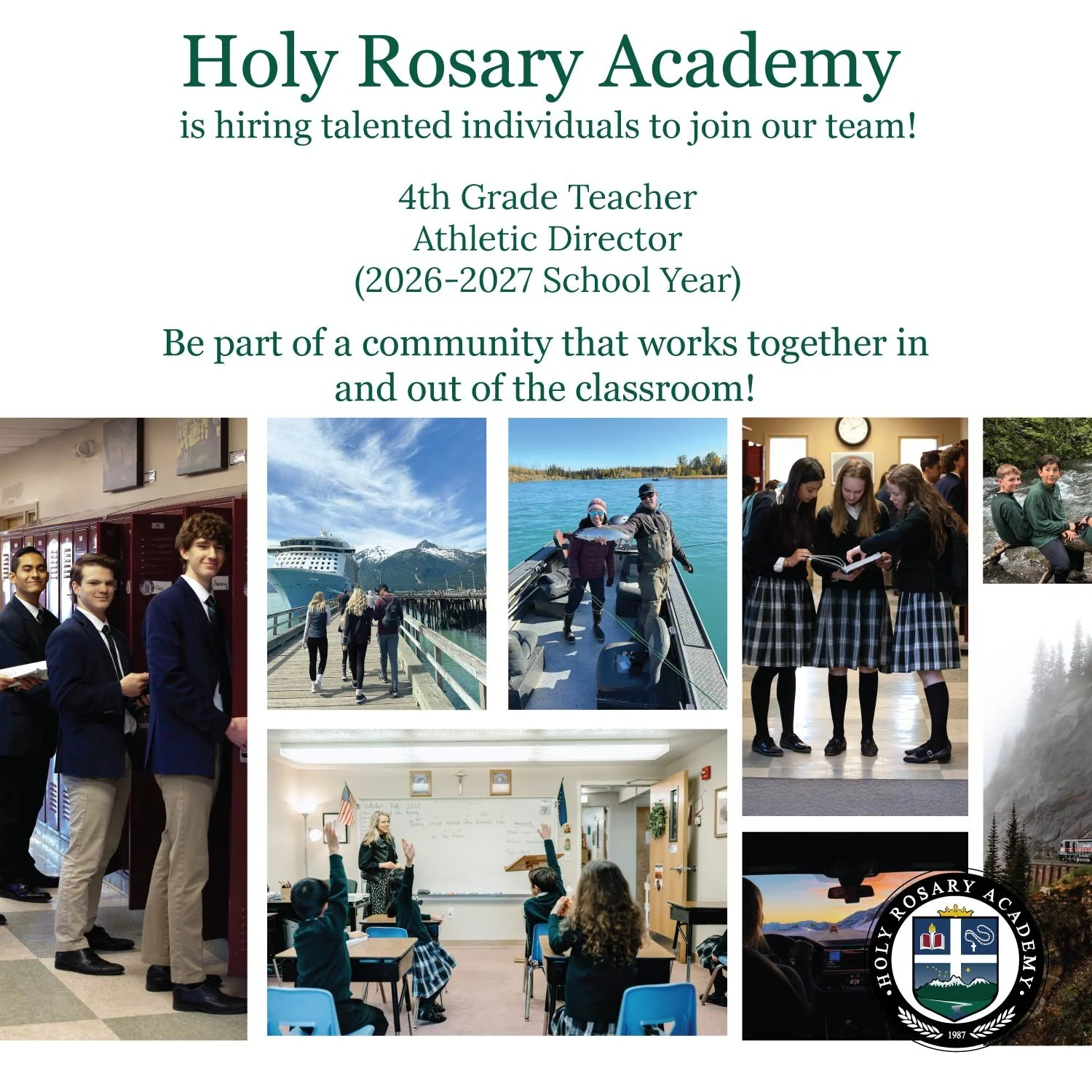 We&rsquo;re hiring!
Our school is currently seeking a 4th Grade Teacher and an Athletic Director to join our community. If you&rsquo;re passionate about education, mentorship, and helping students grow both in and out of the classroom, we&rsquo;d lov