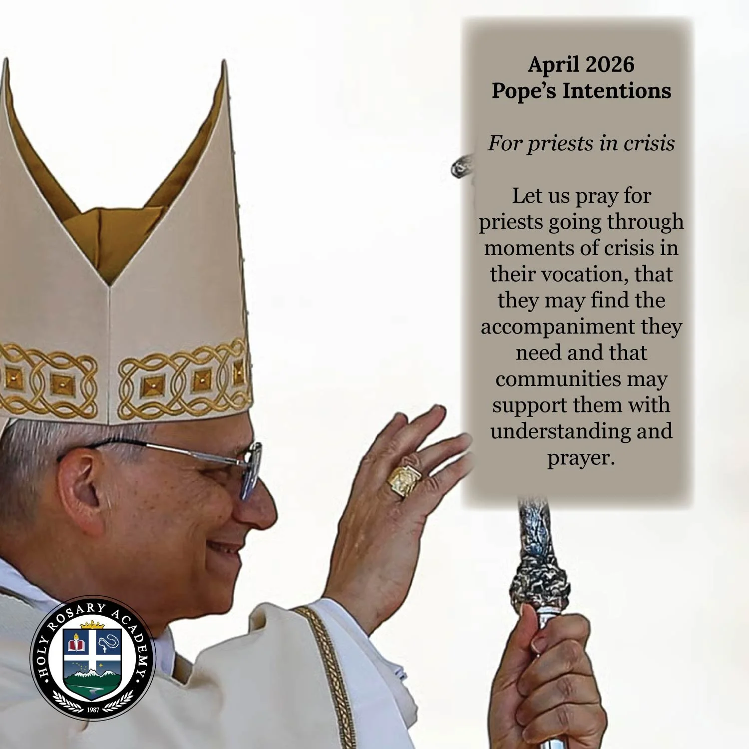 Let us join together this month with Pope Leo XIV to pray for priests in crisis.
Let us pray for priests going through moments of crisis in their vocation, that they may find the accompaniment they need and that communities may support them with unde