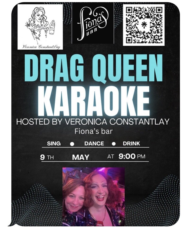 Our spring edition has arrived! Cone@sing like a bird looking for love at this month&rsquo;s karaoke with @veronicaconstantlay ! Fun starts at 9&hellip;get here early for a good seat and a snack!