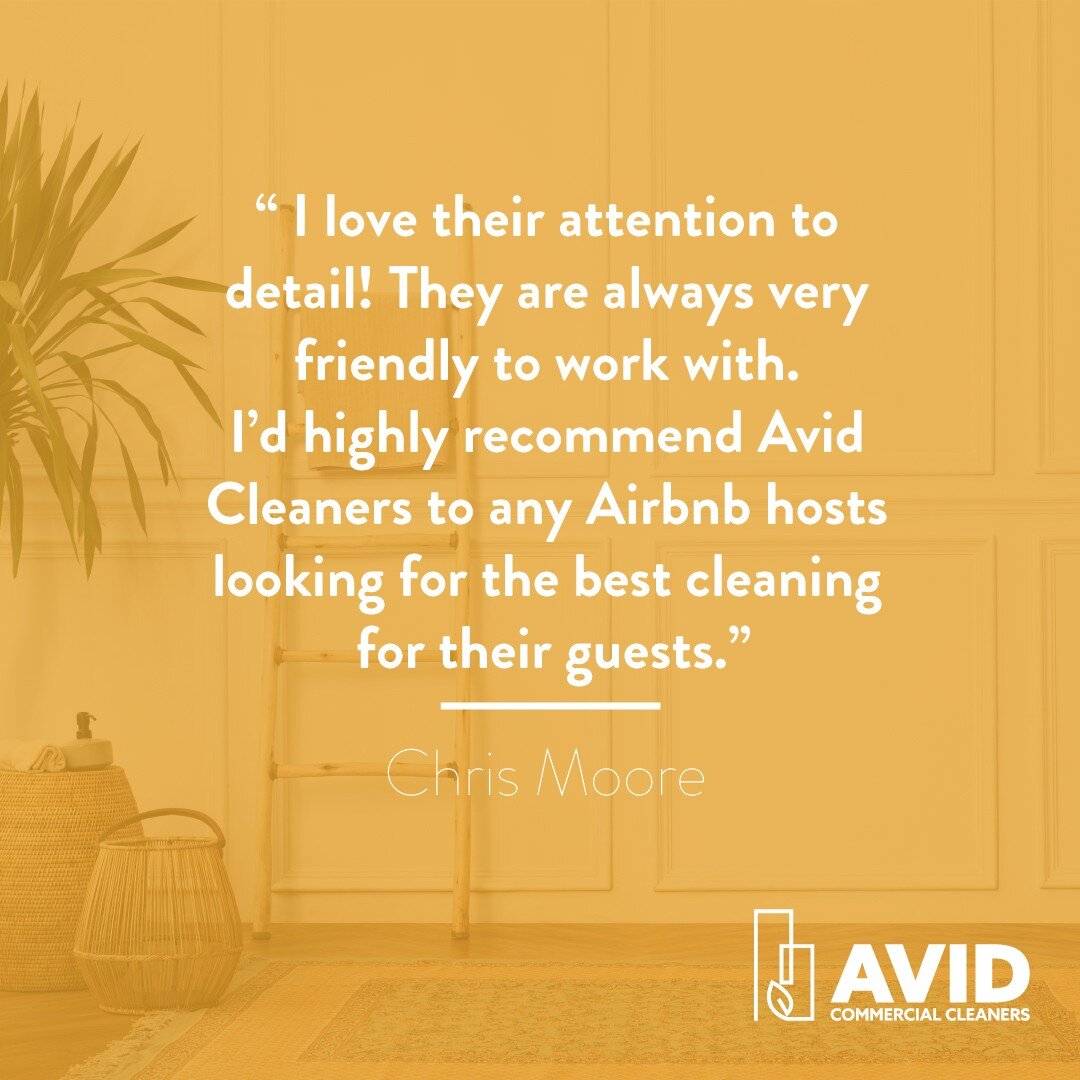 Impress your guests and get positive reviews with our Airbnb Cleaning Services! 
.
.
.
Contact us now for a FREE estimate!
📧 Book@avidcleaners.ca
📞 647 938 6251 - Stacy
📞 416 831 3087 - Janeth
📞 647 964 0034 - Eddie
.
.
.
#clientreview #GoogleRev