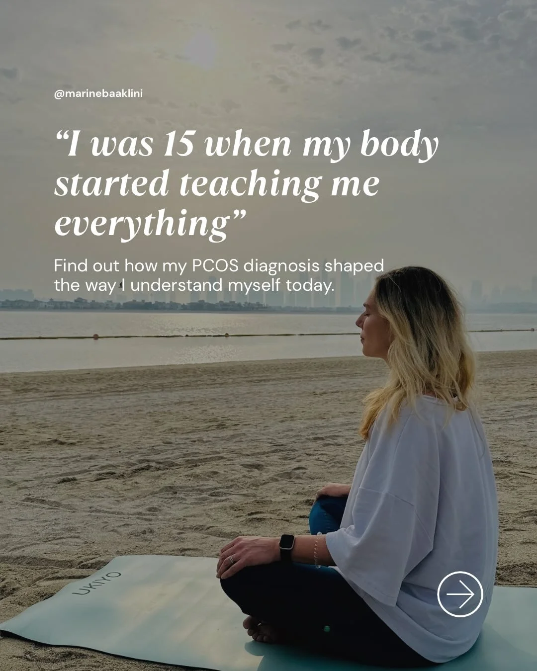 @Ayesha Guerreiro et changer la caption ainsi stp :

I was 15 when I first realised my body wasn&rsquo;t following the same rhythm as everyone else&rsquo;s.

At that age, you don&rsquo;t have the words for it.
You just know something feels off.

Then