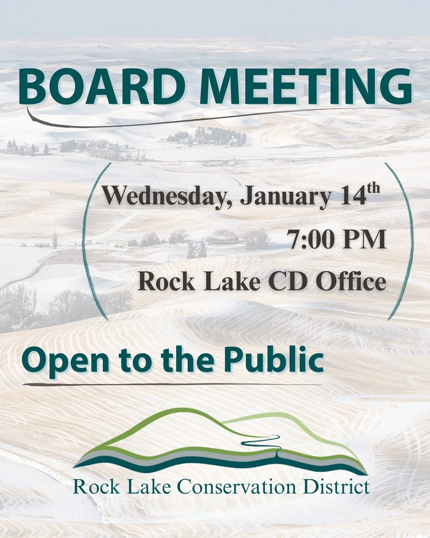 BOARD MEETING - Wednesday, January 14, 2026

7:00 PM

All meetings are open to the public - our doors are open to community engagement and feedback!

📞509.648.3680
📍3 N Park Street St. John, WA 99171
💻rocklakecd.org

#soilconservation #riparianres