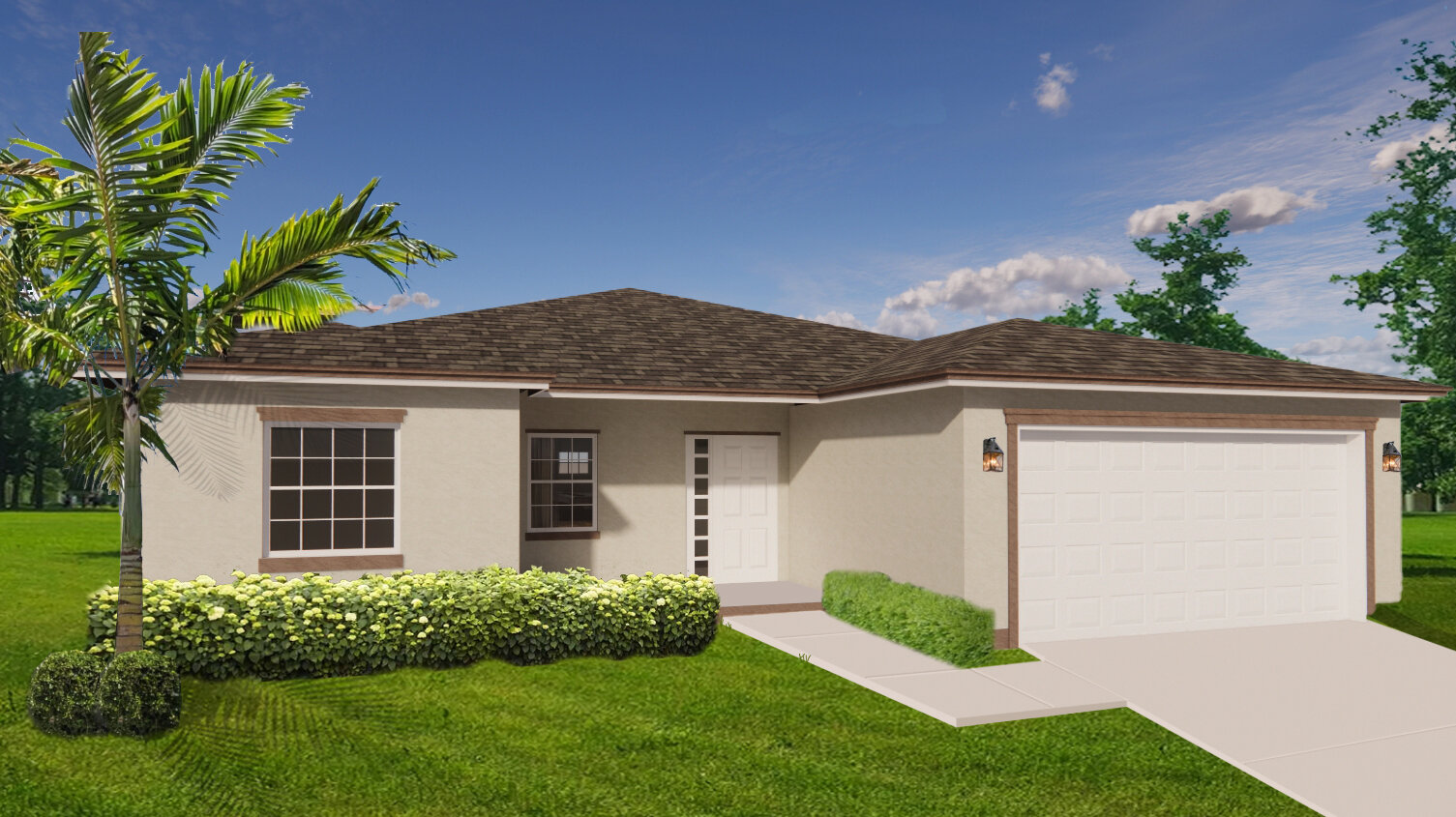 Exterior Real Estate Rendering, Sketchup, EnScape, Adobe Photoshop. 2020.