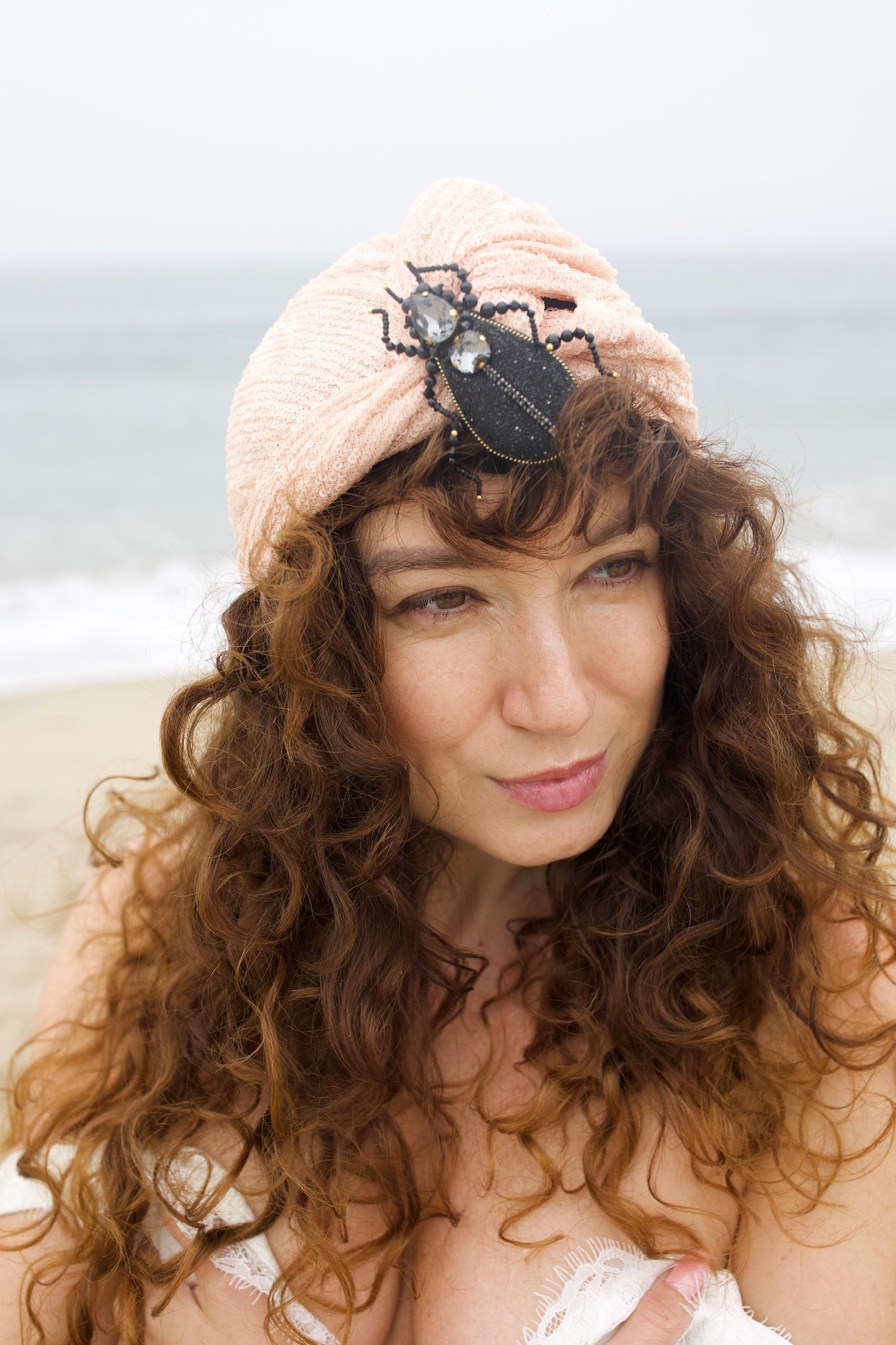 Black Bug Brooch