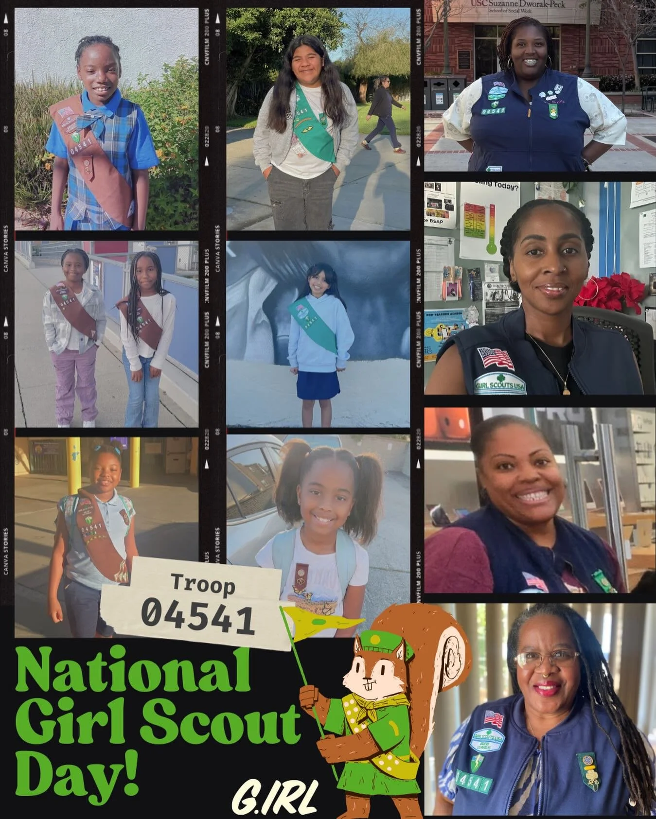 Today is National Girl Scout Day!

☘️👧🏿👧🏽☘️

To celebrate, some of our members took photos in their uniforms at their schools to spread awareness.

We are so proud of the young leaders and independent young women who participate in our troop.

Di