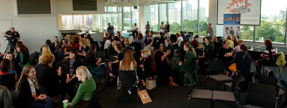 Mentors and mentees during Speed Mentoring Friday.jpg