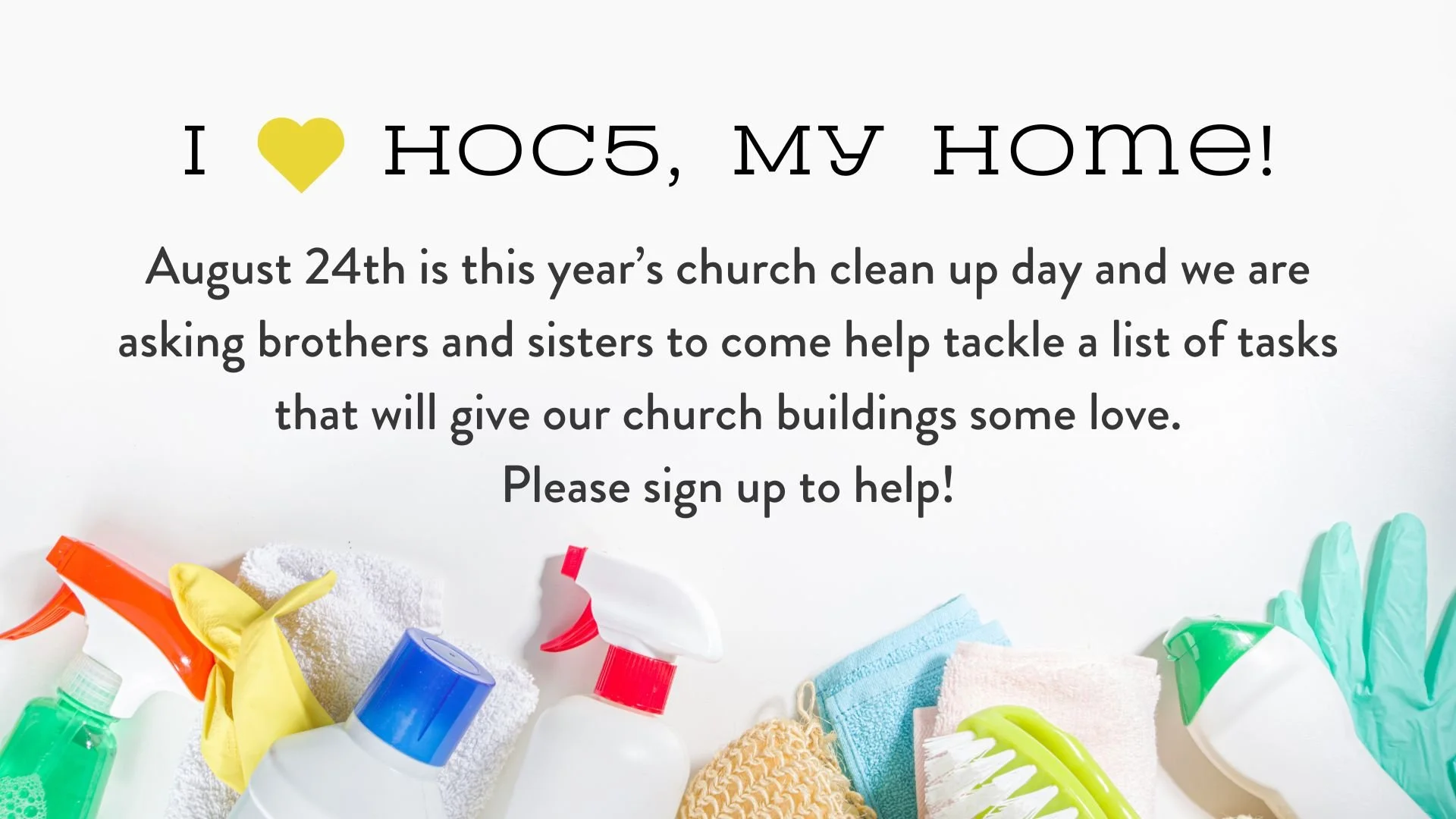 HOC 5 Church Clean Up