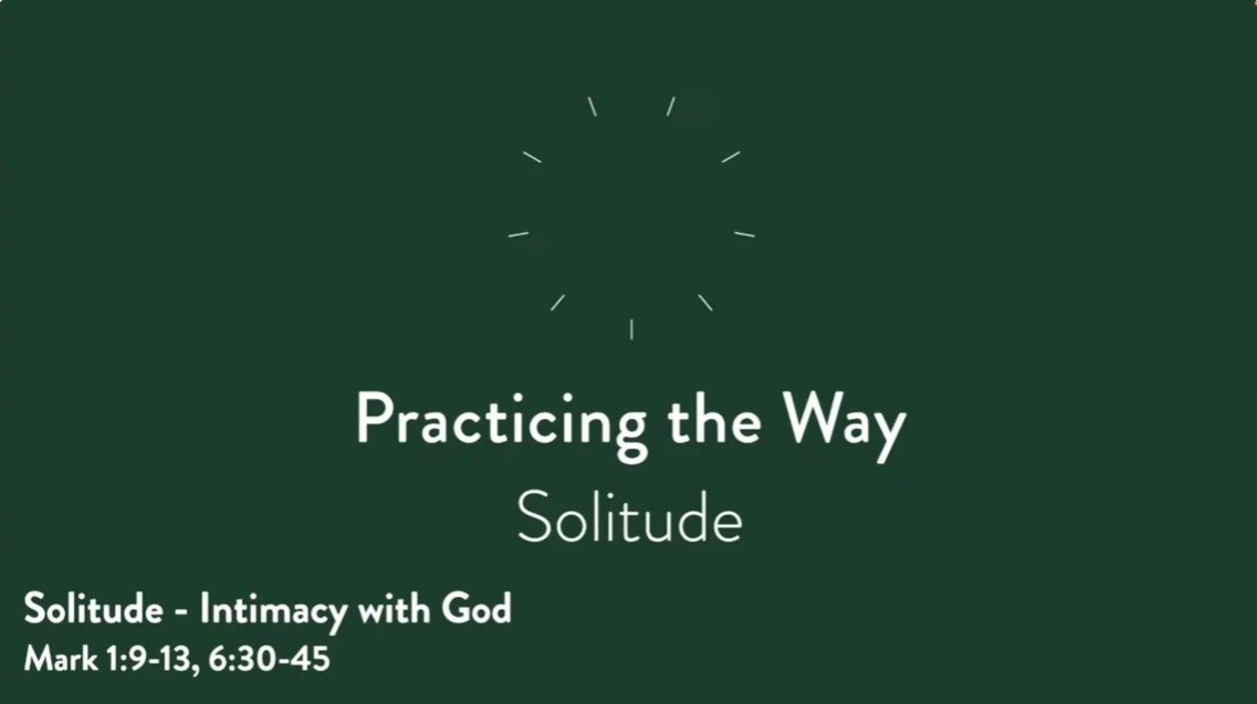 Solitude | Intimacy with God