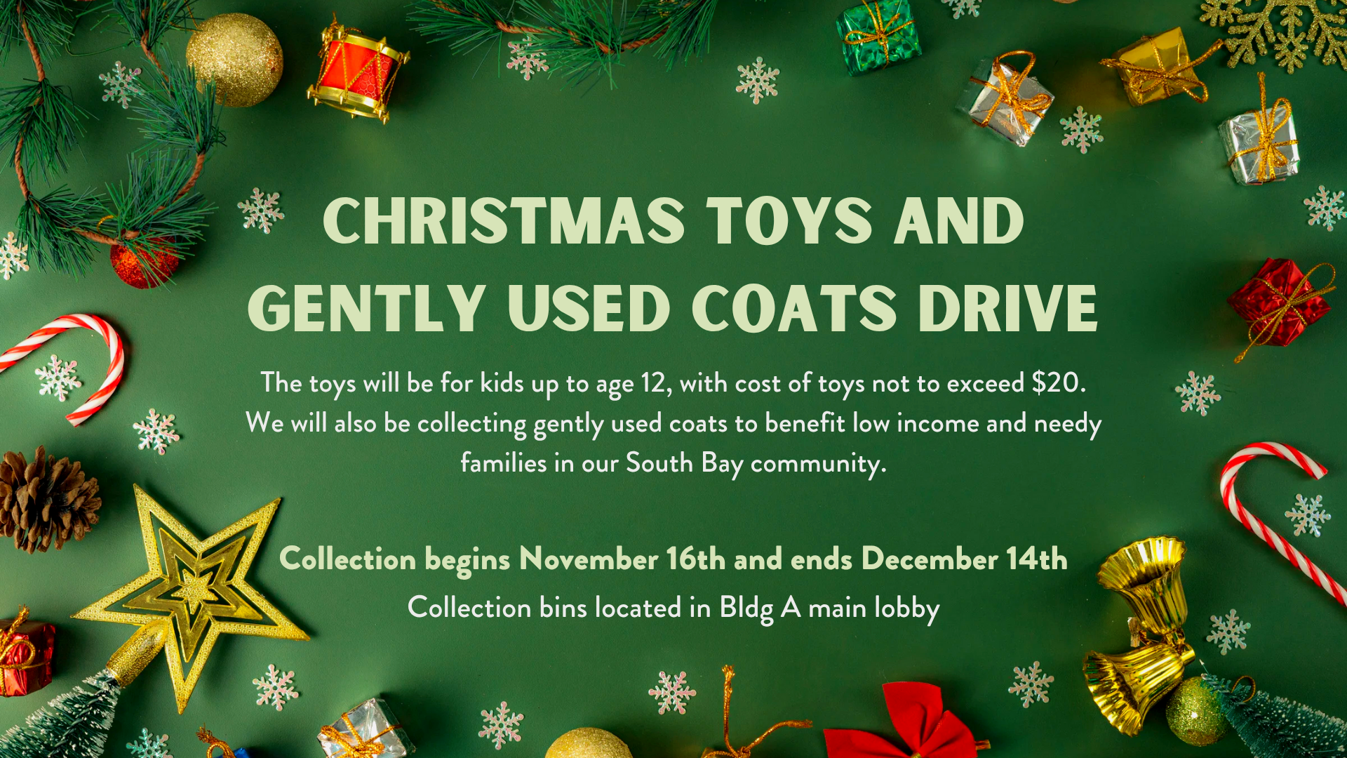 Toys and Coats Drive 2025