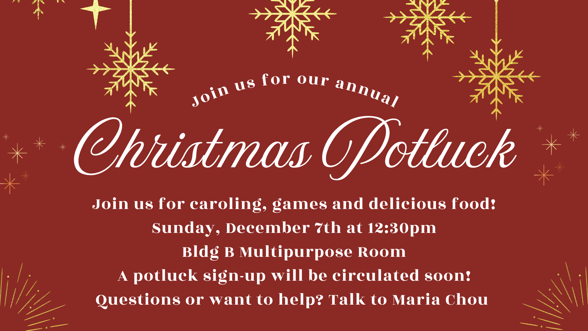 Annual Christmas Potluck