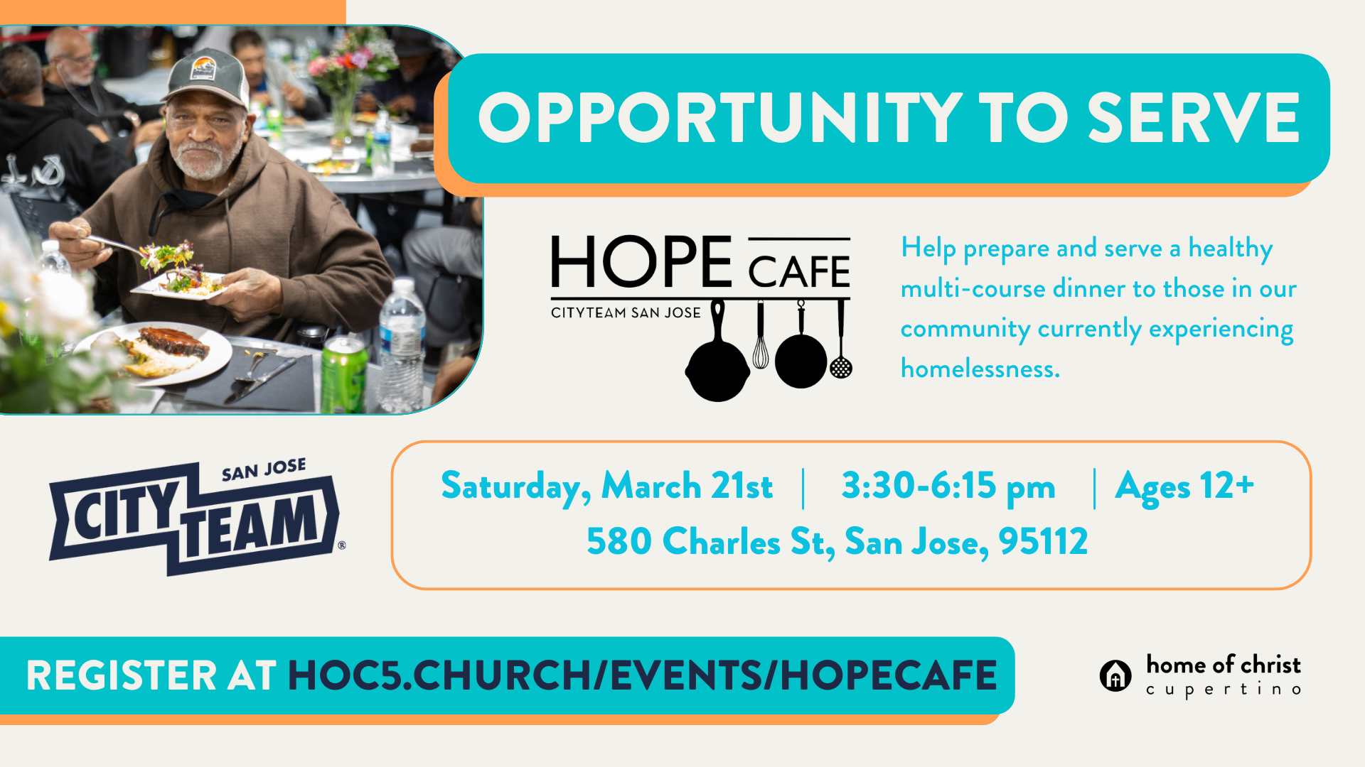 Volunteering at CityTeam | Hope Cafe