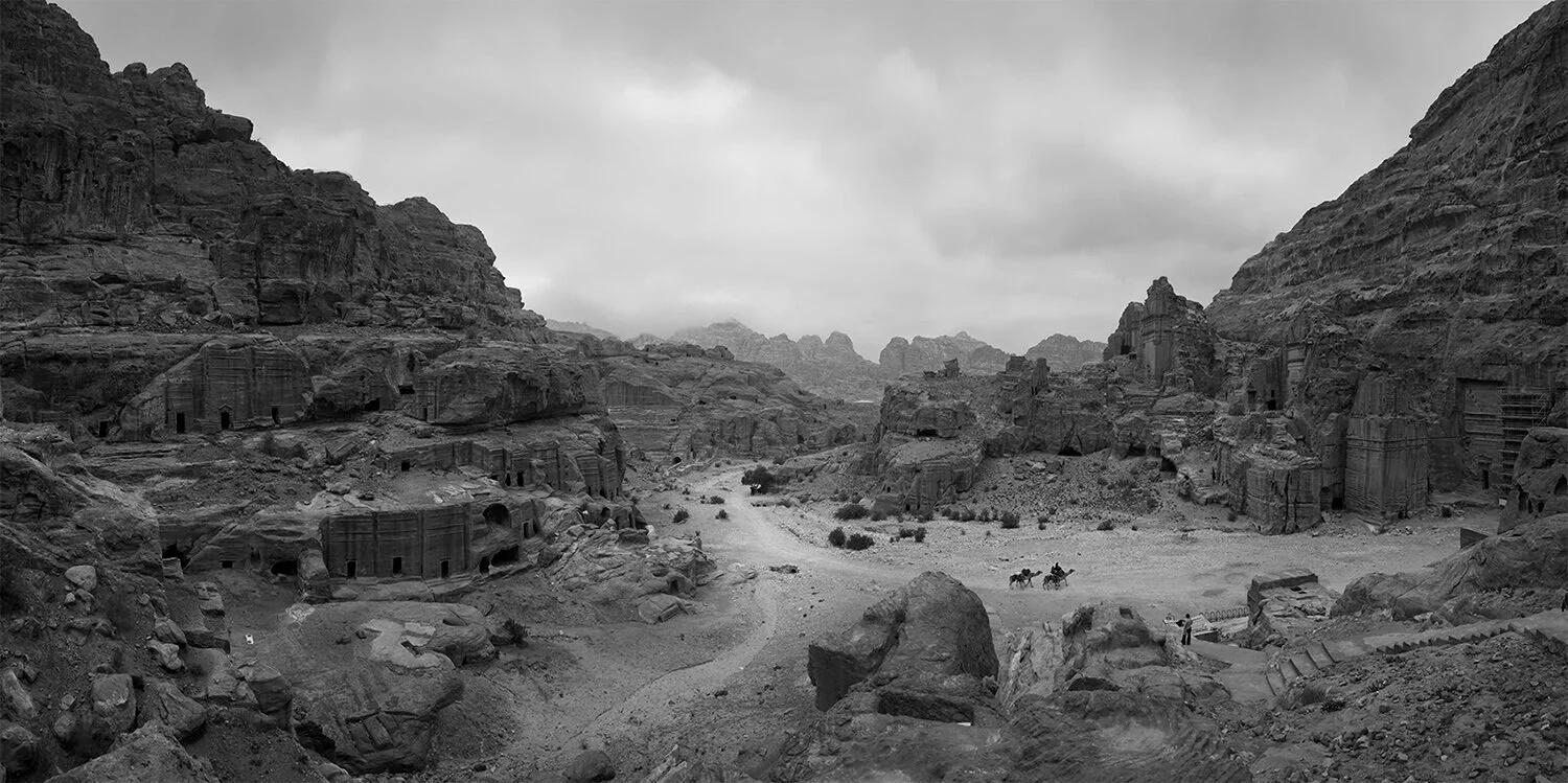 wide view of Petra, Jordan