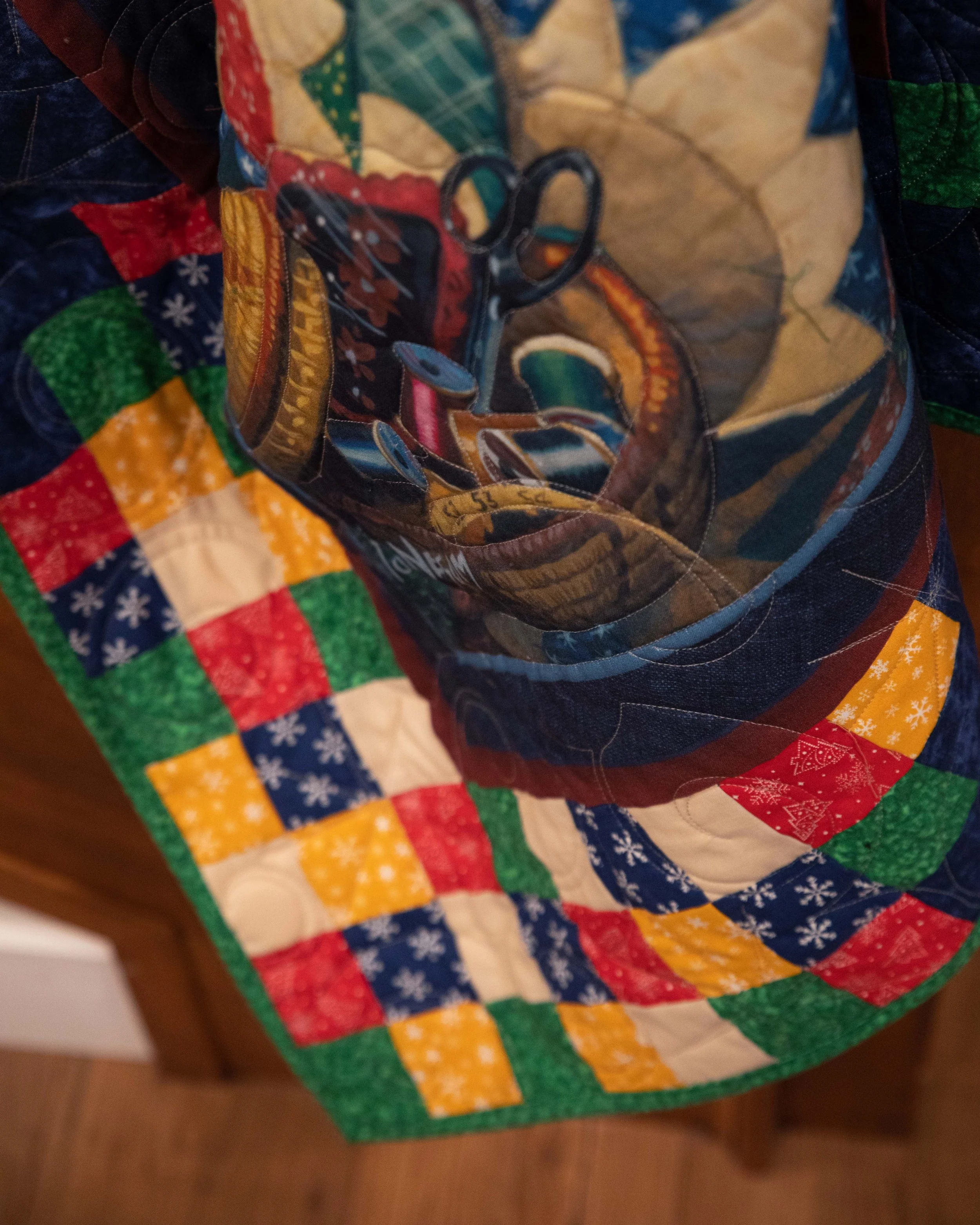 Quilting Santa Panel Quilt Kit — Block Party Quilt Co Precut Quilt Kits