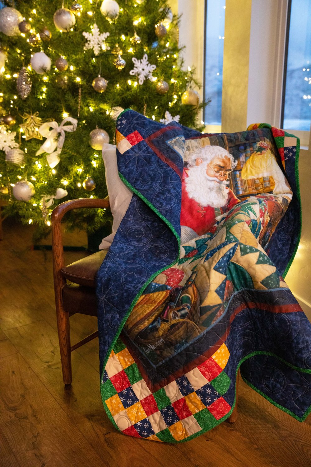 Easy Fabric Panel Quilt Kit Reindeer Magic Christmas Snowman - AUNTIE CHRIS  QUILT FABRIC. COM