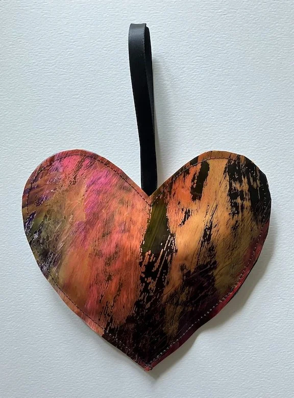 Painted Vinyl Heart #25