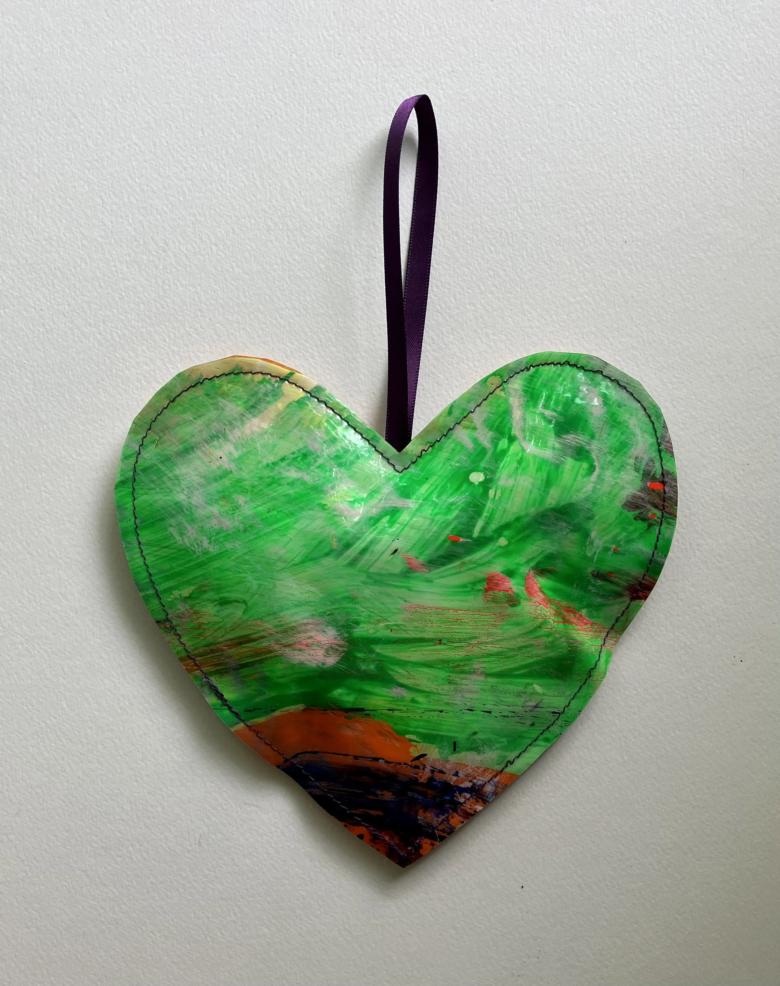 Painted Vinyl Heart #1