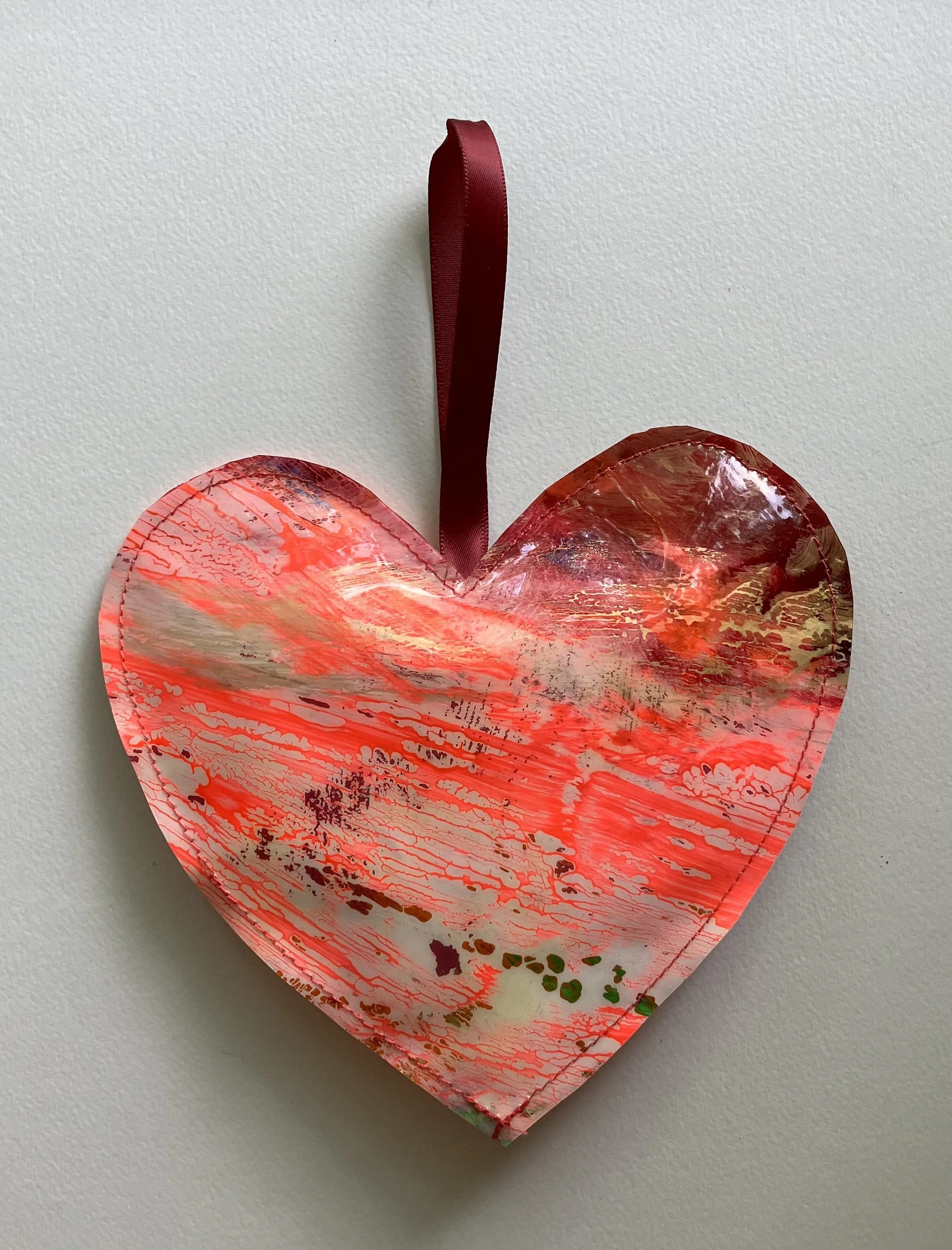 Painted Vinyl Heart #8
