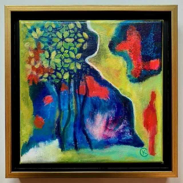 'Mirage' - framed acrylic on canvas