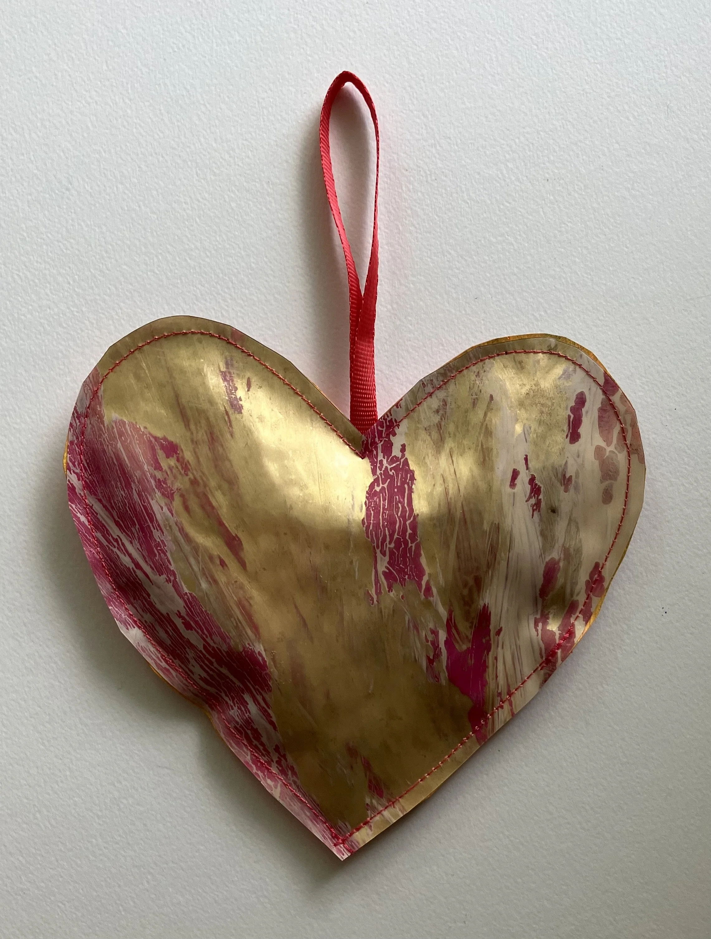 Painted Vinyl Heart #6